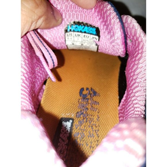 Hoka One One Gaviota‎ 2 Black pink Running Sneakers size 8.5 - Picture 9 of 9